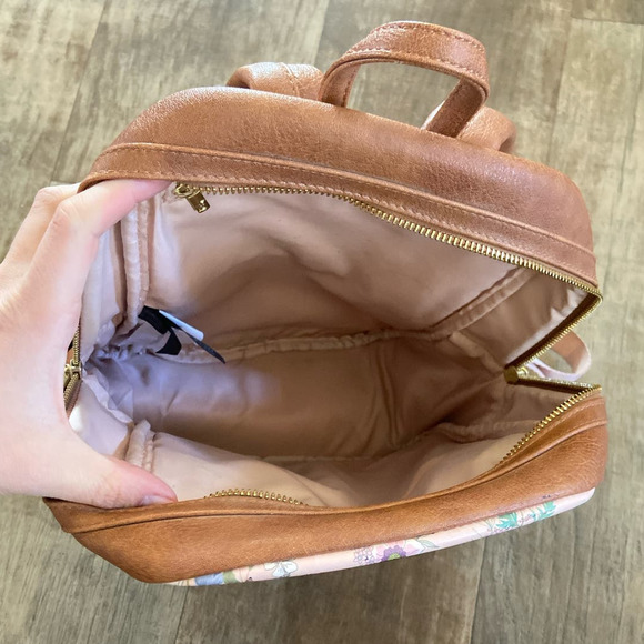 DISNEY x LOUNGEFLY Bambi Cast Floral Print Mini Simulated Leather Backpack - Picture 8 of 16